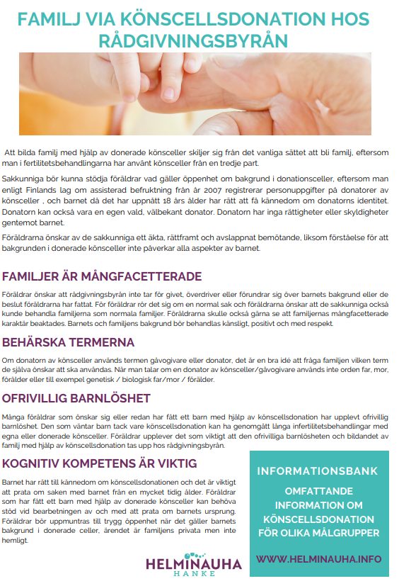Lahjasoluperhe neuvolassa esite
