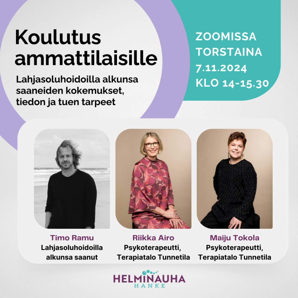 Kaksi naista ja yksi mies, Koulutus ammattilaisille 7.11.2024