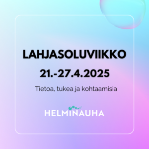 Helminauhan logo, Lahjasoluviikko 21.-27.4.2025.